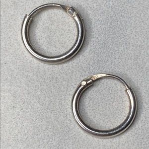 Sterling Silver Mini‎ Hoop Earrings